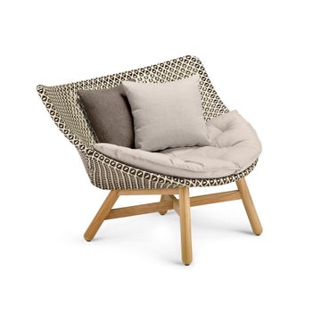 Chaise longue MBRACE sans coussin de Dedon, Pepper