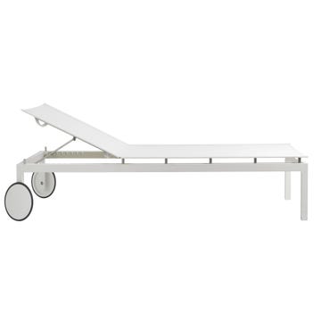 Chaise longue NATAL ALU de Tribù, Blanc