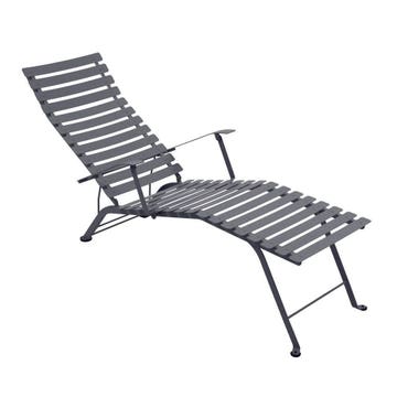 Chaise longue pliante BISTRO de Fermob, gris orage