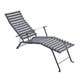 Chaise longue pliante BISTRO, gris orage