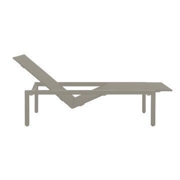 Chaise longue réglable ILLUM de Tribù, Lin