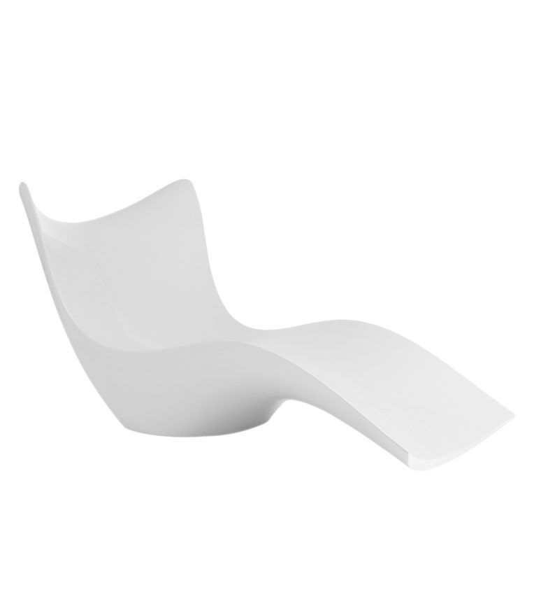 Chaise longue SURF de Vondom, Blanc Chaise longue SURF de Vondom, Blanc