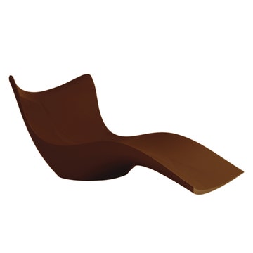 Chaise longue SURF de Vondom, Bronze