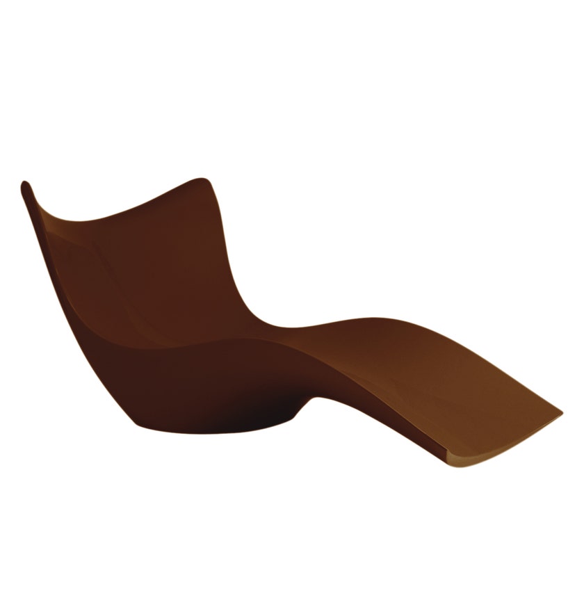 Chaise longue SURF de Vondom, Bronze