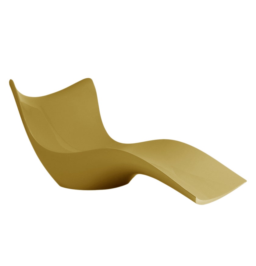 Chaise longue SURF de Vondom, Champagne