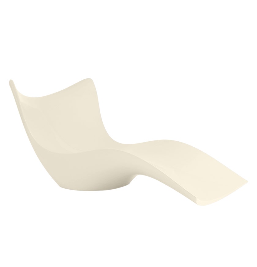 Chaise longue SURF de Vondom, Écru
