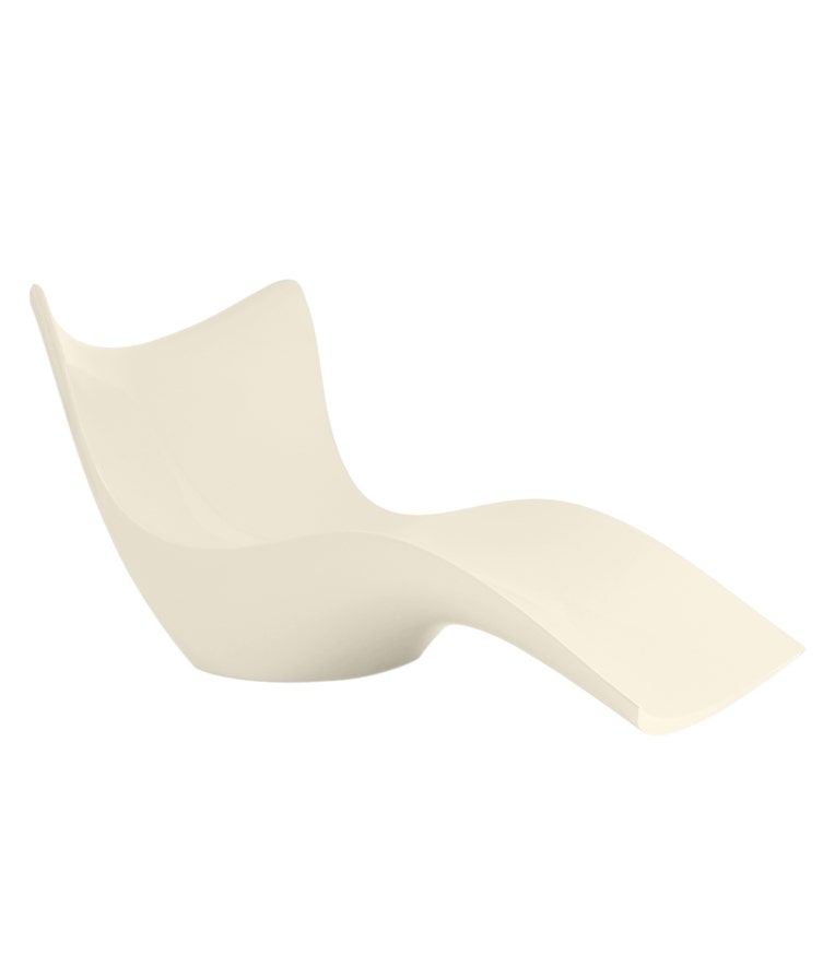 Chaise longue SURF de Vondom, Écru Chaise longue SURF de Vondom, Écru