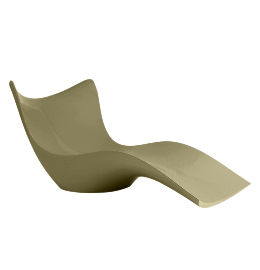 Chaise longue SURF de Vondom, Kaki