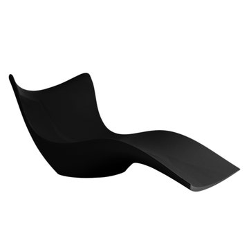 Chaise longue SURF de Vondom, Noir