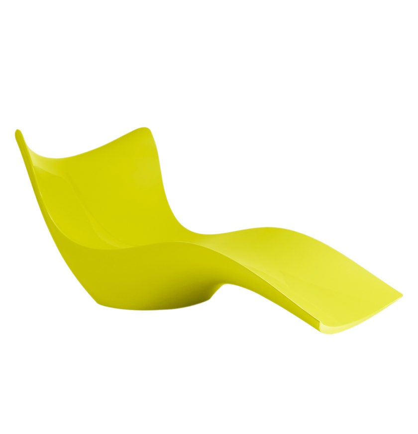 Chaise longue SURF de Vondom, Pistache