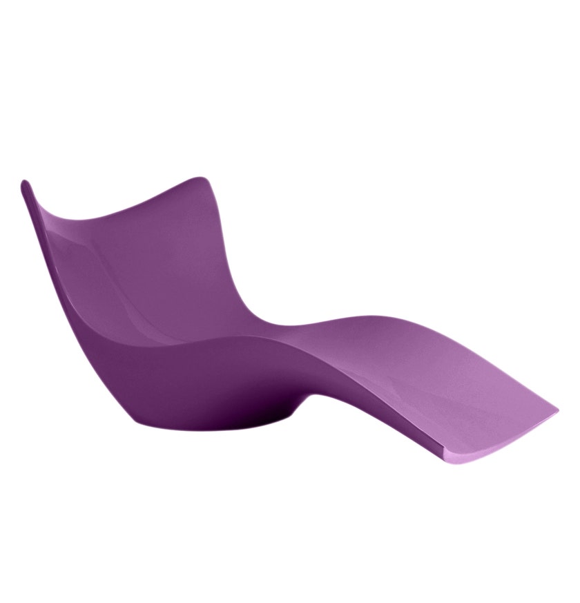 Chaise longue SURF de Vondom, Plum