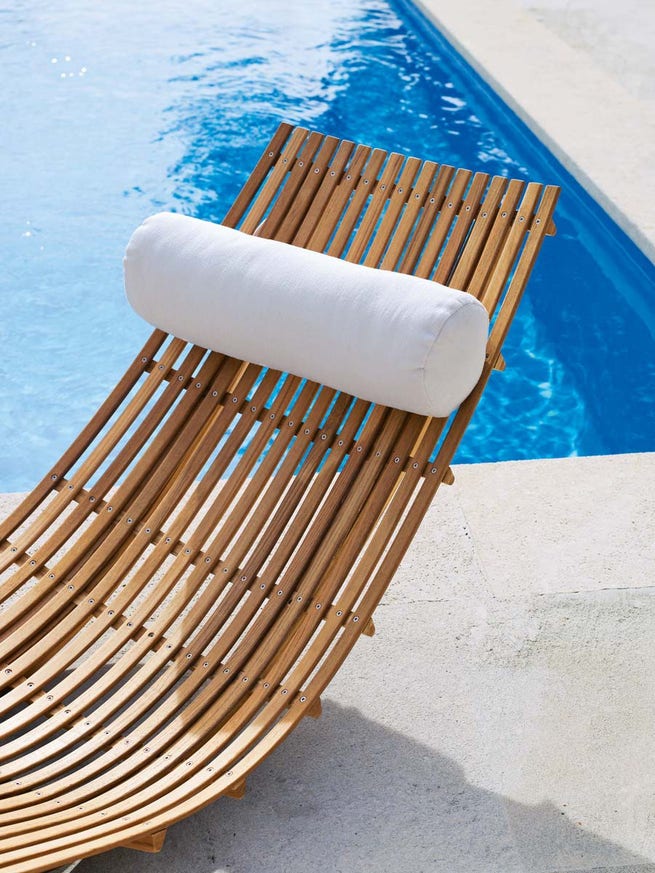 Coussin appui tête pour chaise longue SWING de Unopiu', Off white Coussin appui tête pour chaise longue SWING de Unopiu', Off white