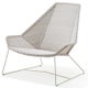 Chaise lounge dossier haut BREEZE de Cane-line, blanc
