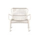 Chaise lounge LOOP, Dune white