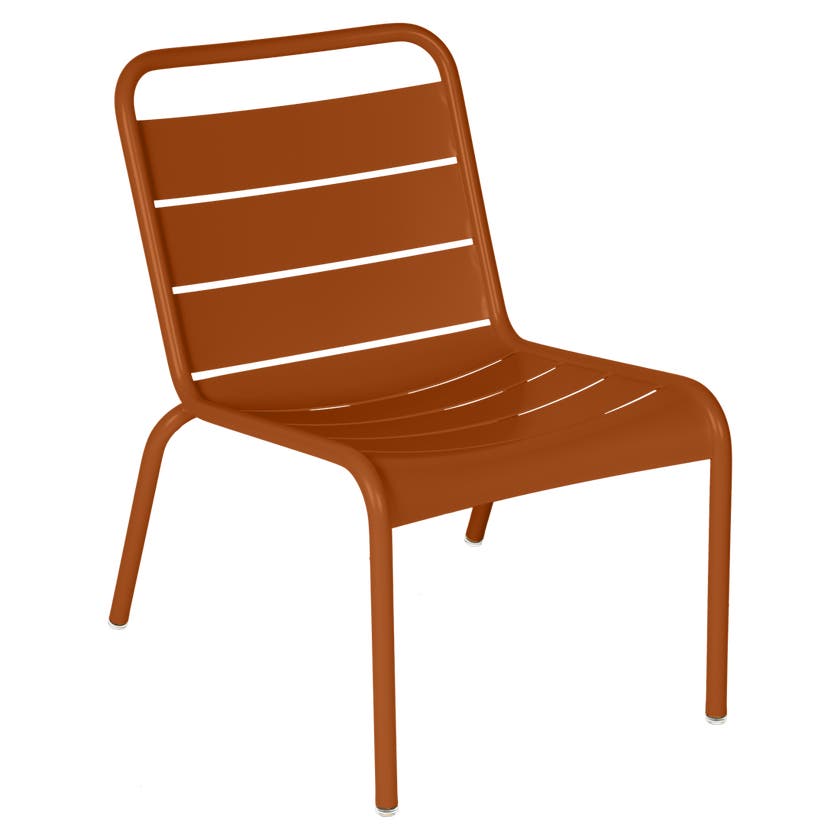 Chaise lounge LUXEMBOURG de Fermob, Orange confite Chaise lounge LUXEMBOURG de Fermob, Orange confite