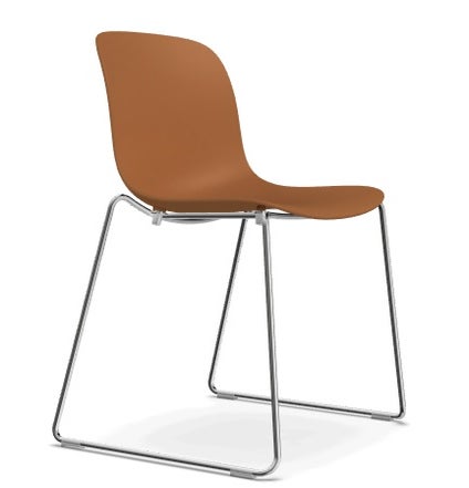 CHAISE PIEDS LUGE TROY, Marron de MAGIS