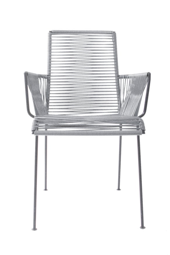 Chaise MAZUNTE COCOON de Boqa avec structure noir, Gris Chaise MAZUNTE COCOON de Boqa avec structure noir, Gris
