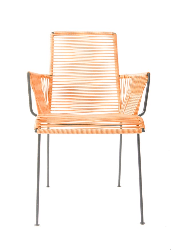 Chaise MAZUNTE COCOON de Boqa avec structure noir, Orange Chaise MAZUNTE COCOON de Boqa avec structure noir, Orange
