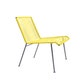 Chaise MAZUNTE avec structure noire, Jaune impérial