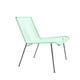 Chaise MAZUNTE de Boqa avec structure noire, Vert d'eau