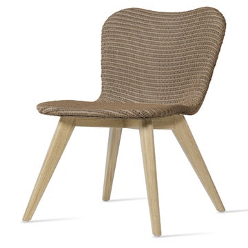 Chaise LILY en chêne, Nacré