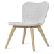 Chaise LILY en chêne, Pure white