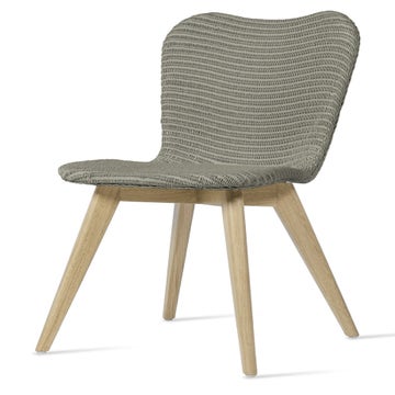 Chaise LILY en chêne, Pebble