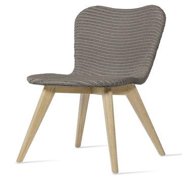 Chaise LILY, En Chêne, Quartz grey P086