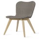 Chaise LILY, En Chêne, Quartz grey P086