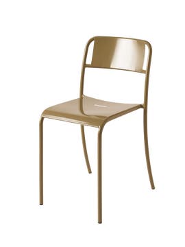 Chaise PATIO en acier inoxydable, Brun vert Chaise PATIO en acier inoxydable, Brun vert