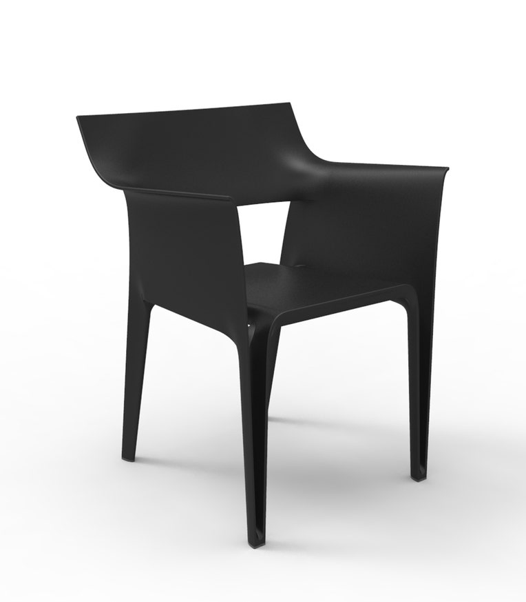 Fauteuil PEDRERA de Vondom, Noir Fauteuil PEDRERA de Vondom, Noir