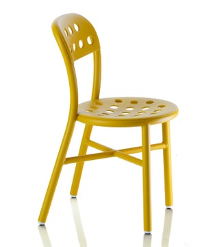 Chaise PIPE de Magis, Moutarde Chaise PIPE de Magis, Moutarde