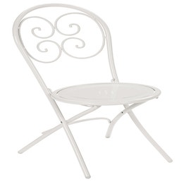 Chaise pliante PIGALLE de Emu, Blanc mat