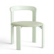 Chaise REY hêtre laqué à l'eau assise tapissé Steelcut Menthe douce