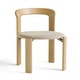 Chaise REY hêtre laqué à l'eau assise tapissé Steelcut Trio Doré