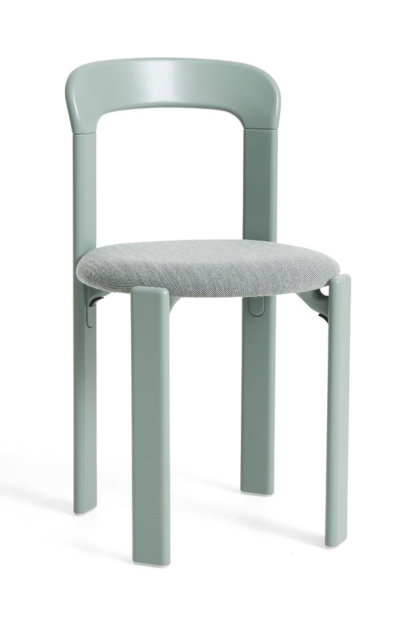 Chaise REY hêtre laqué à l'eau assise tapissé Steelcut Trio Vert Automne Chaise REY hêtre laqué à l'eau assise tapissé Steelcut Trio Vert Automne