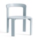 Chaise REY hêtre laqué à l'eau Bleu ardoise