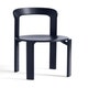 Chaise REY hêtre laqué à l'eau Bleu profond