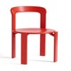 Chaise REY hêtre laqué à l'eau Rouge écarlate