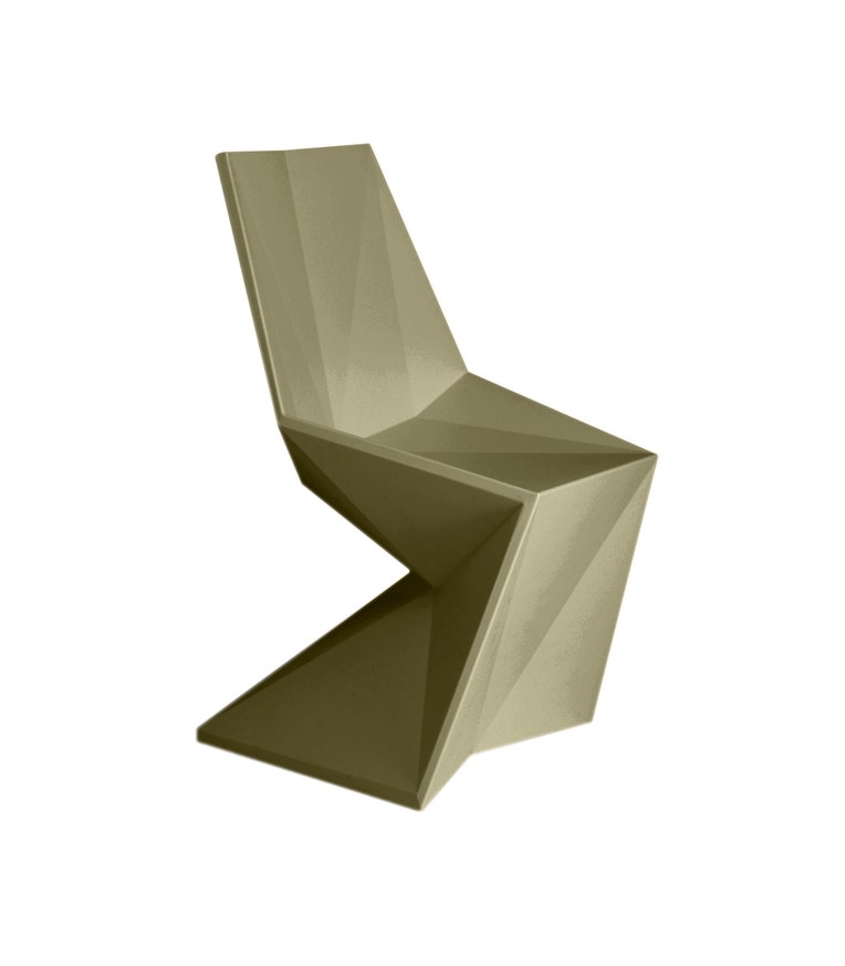 Chaise VERTEX de Vondom, Kaki Chaise VERTEX de Vondom, Kaki