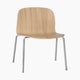 Chaise VISU de Muuto, Tube base, Chêne