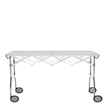 Chariot BATTISTA de Kartell, Blanc
