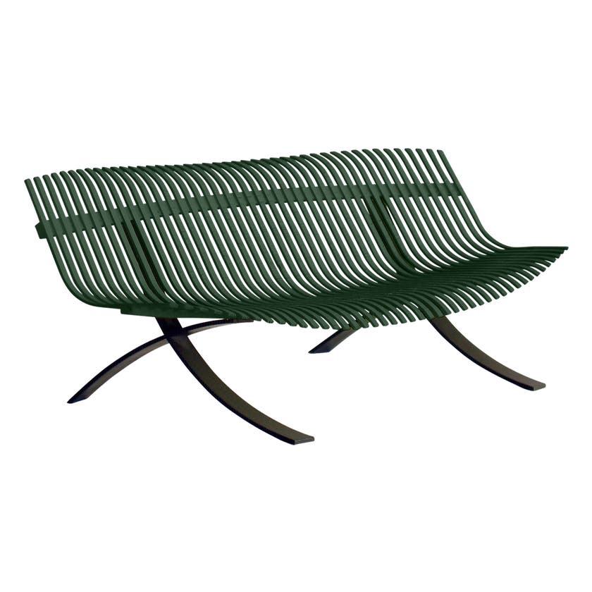 Banc CHARIVARI de Fermob, Vert cèdre Banc CHARIVARI de Fermob, Vert cèdre