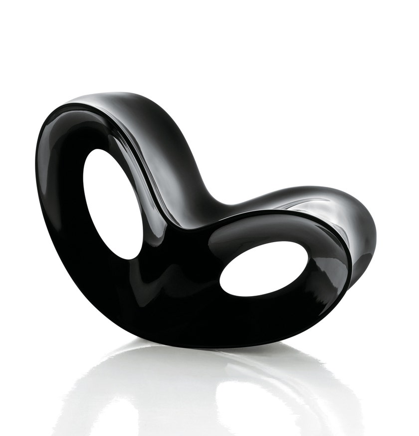 CHAUFFEUSE A BASCULE VOIDO de Magis, Noir