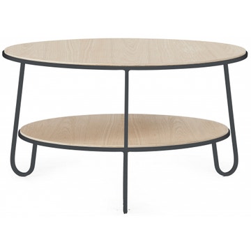 Table basse EUGENIE en chêne de Hartô, 70 cm, Gris ardoise