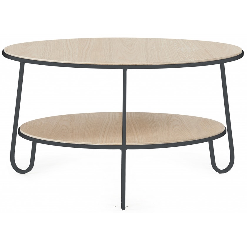 Table basse EUGENIE en chêne de Hartô, 70 cm, Gris ardoise Table basse EUGENIE en chêne de Hartô, 70 cm, Gris ardoise