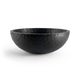 Chopped bowl - varnished mahogany - black - XL