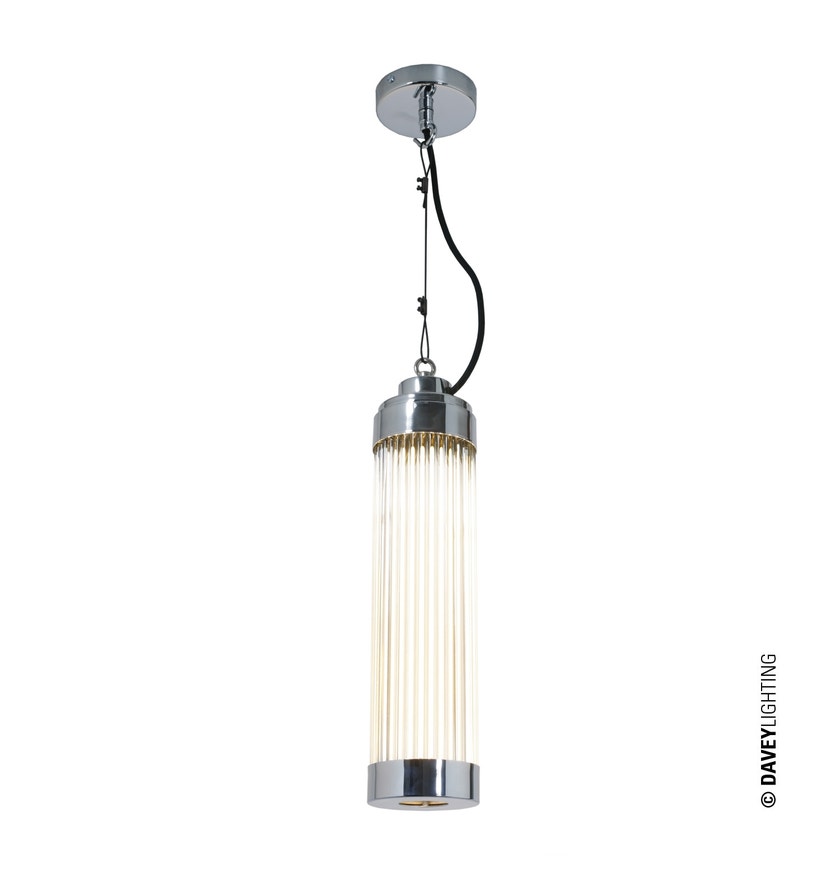 Suspension PILLAR de Davey Lighting, Chrome