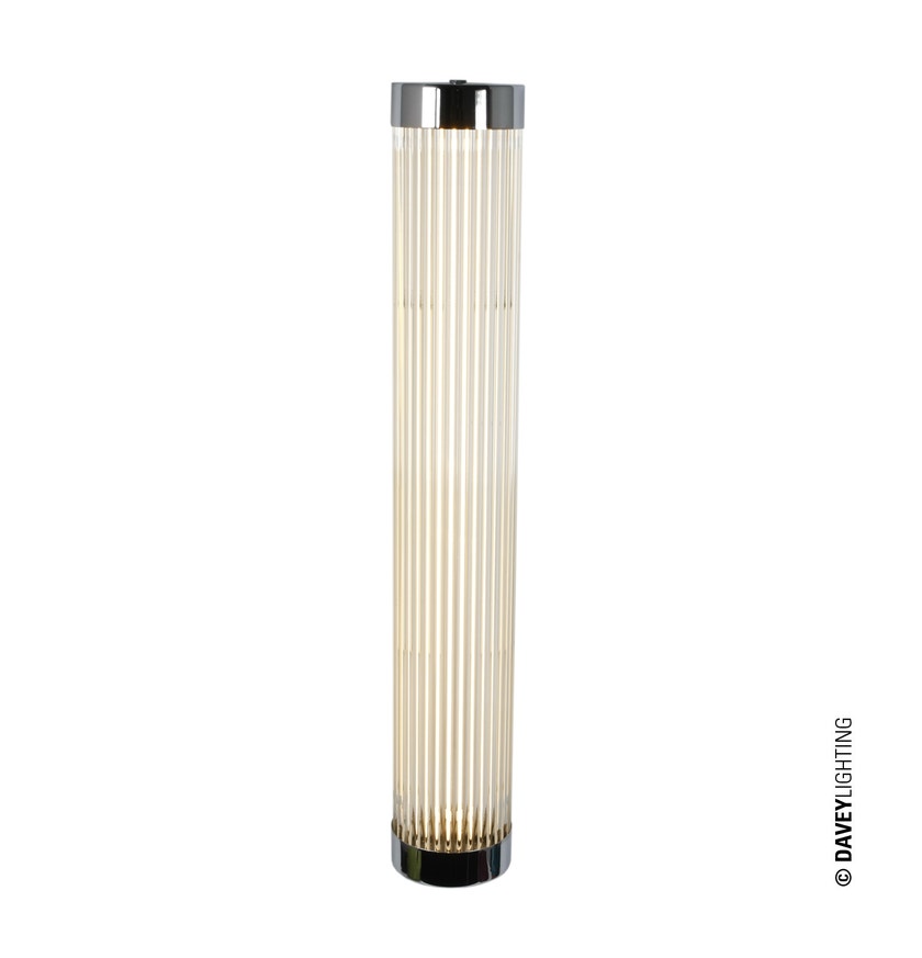 Applique PILLAR ÉTROITE LED H.60 de Davey Lighting, Chrome 