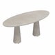 Table CONIX ELLIPSE de Royal Botania, 320x140, Cemento luminoso